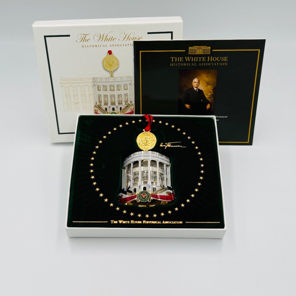 2018 The White House Historical Association Christmas Ornament TRUMAN Excellent